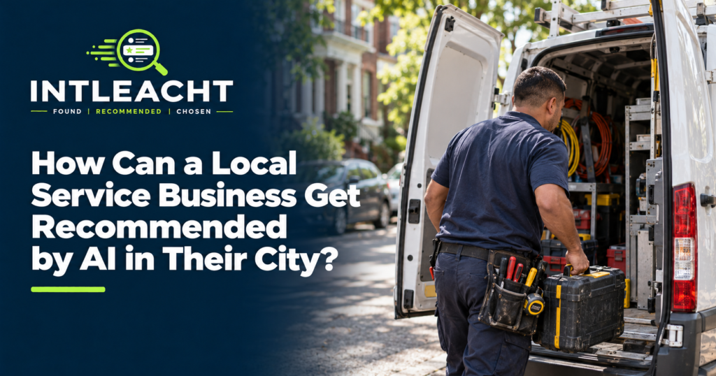 Intleacht branded guide: How Can a Local Service Business Get Recommended by AI in Their City?