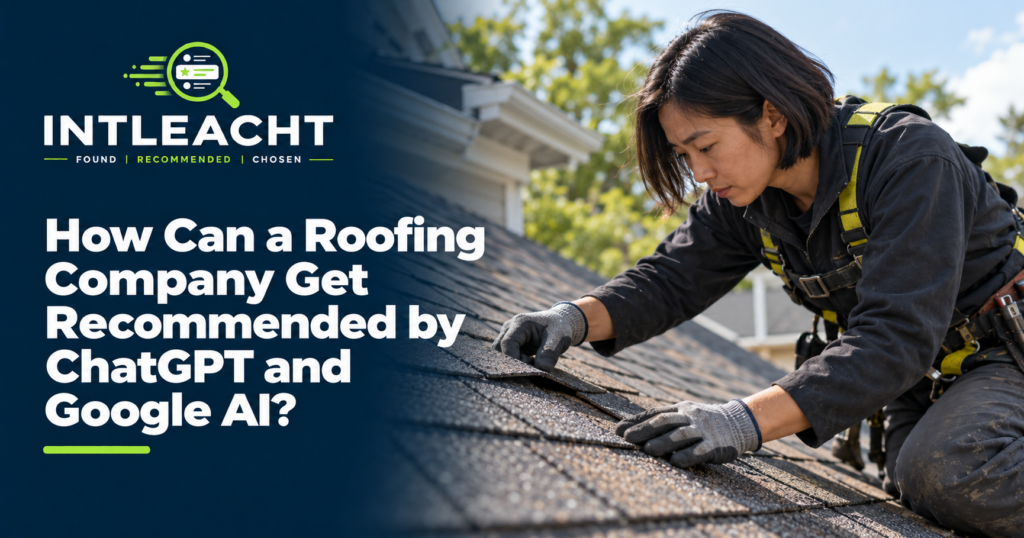 Intleacht branded guide: How Can a Roofing Company Get Recommended by ChatGPT and Google AI?