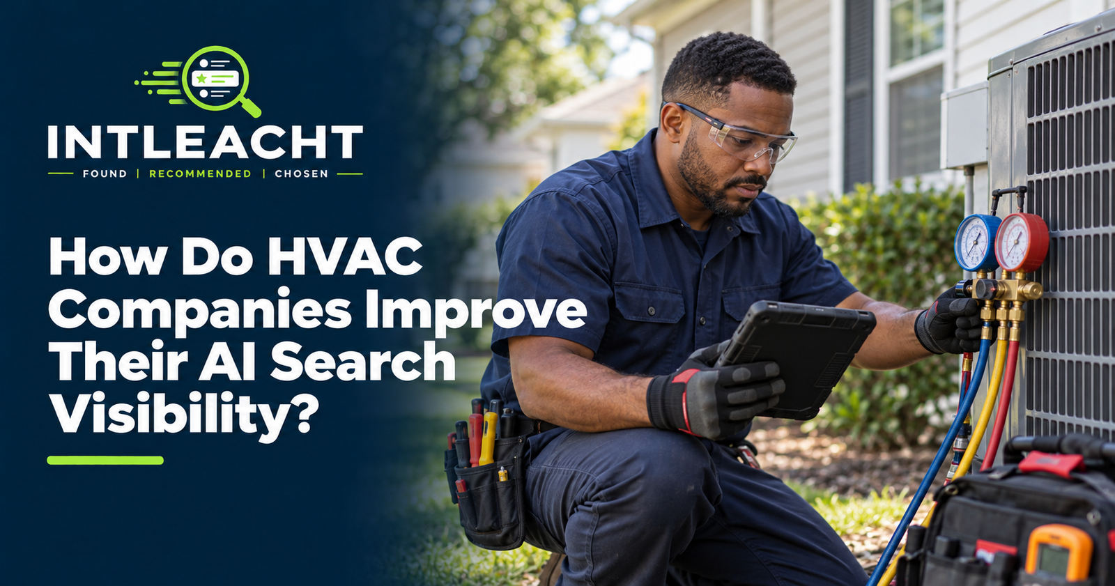 Intleacht branded graphic: How Do HVAC Companies Improve Their AI Search Visibility?