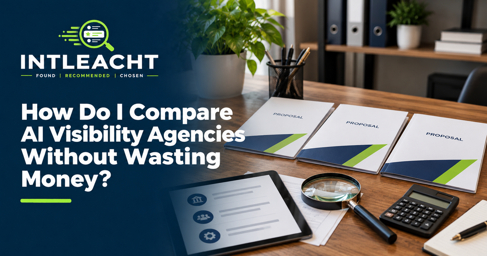 Intleacht branded graphic: How Do I Compare AI Visibility Agencies Without Wasting Money?