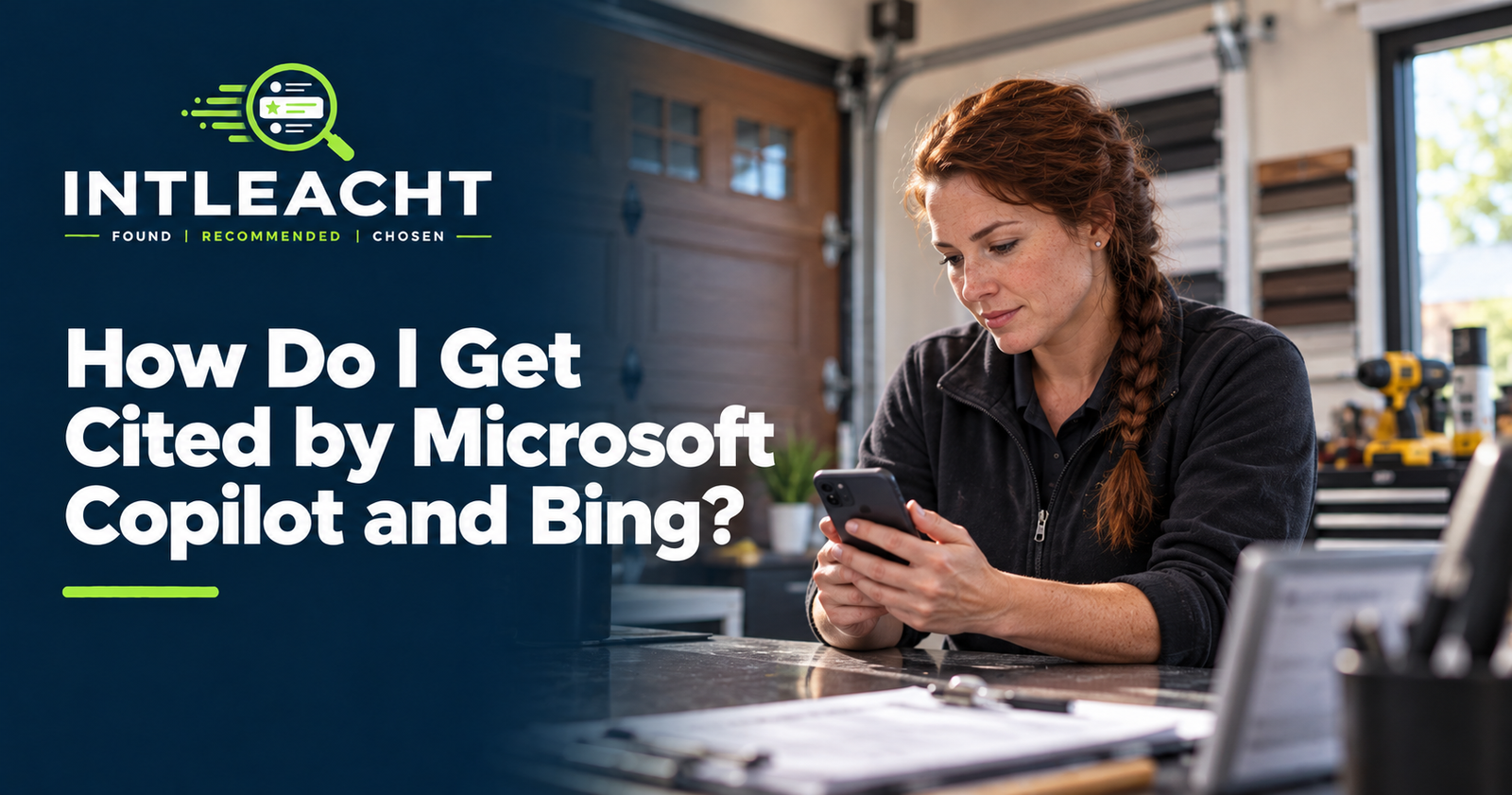 Intleacht branded graphic: How Do I Get Cited by Microsoft Copilot and Bing?