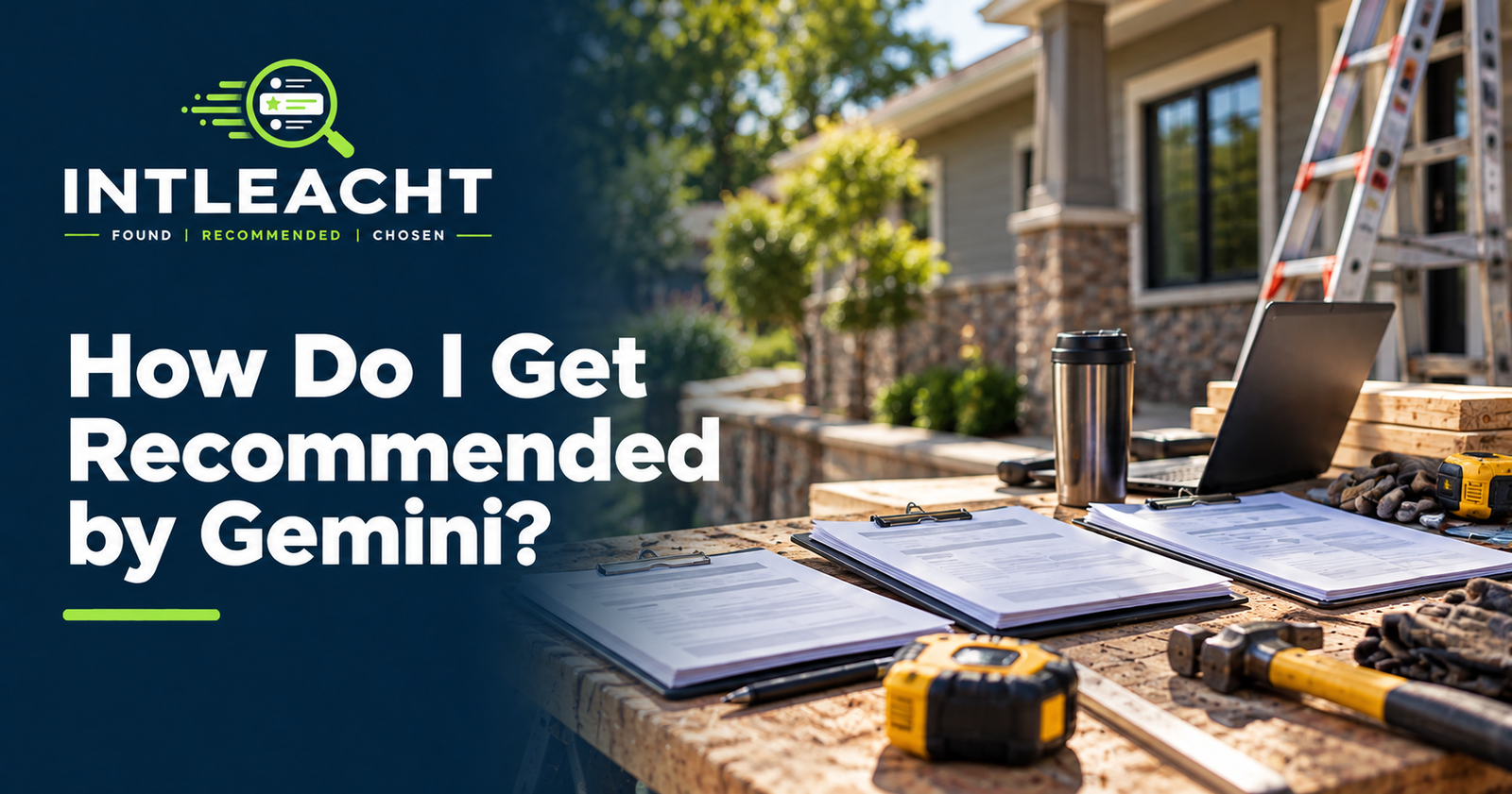 Intleacht branded graphic: How Do I Get Recommended by Gemini?