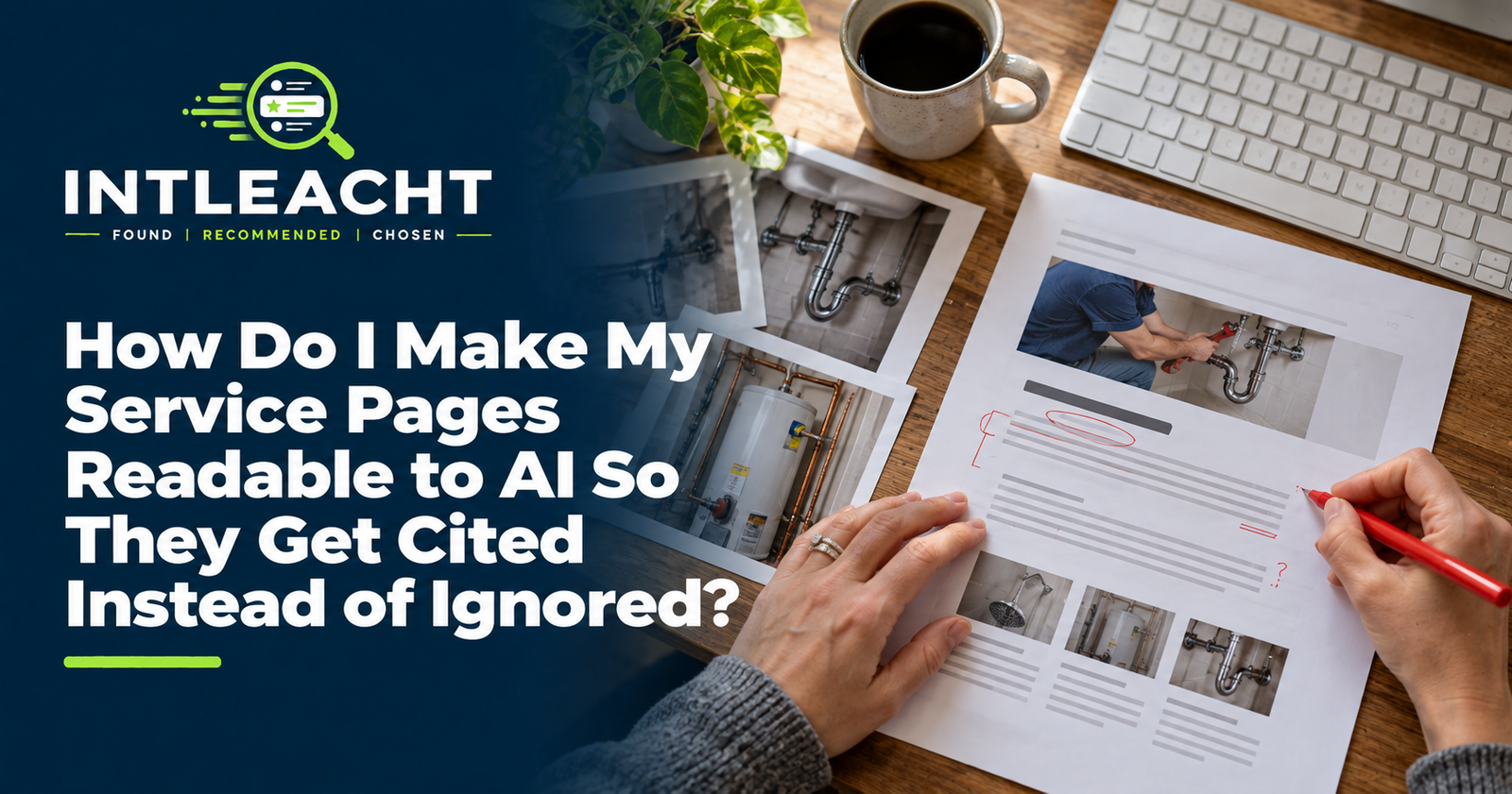 Intleacht branded guide: How Do I Make My Service Pages Readable to AI So They Get Cited Instead of Ignored?