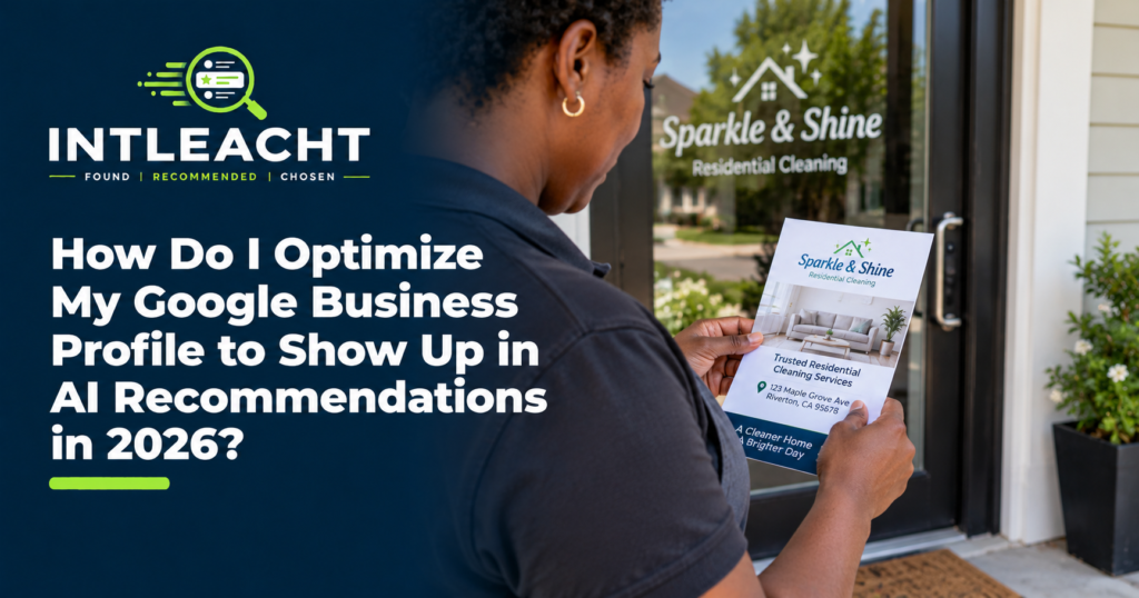 Intleacht branded guide: How Do I Optimize My Google Business Profile to Show Up in AI Recommendations in 2026?