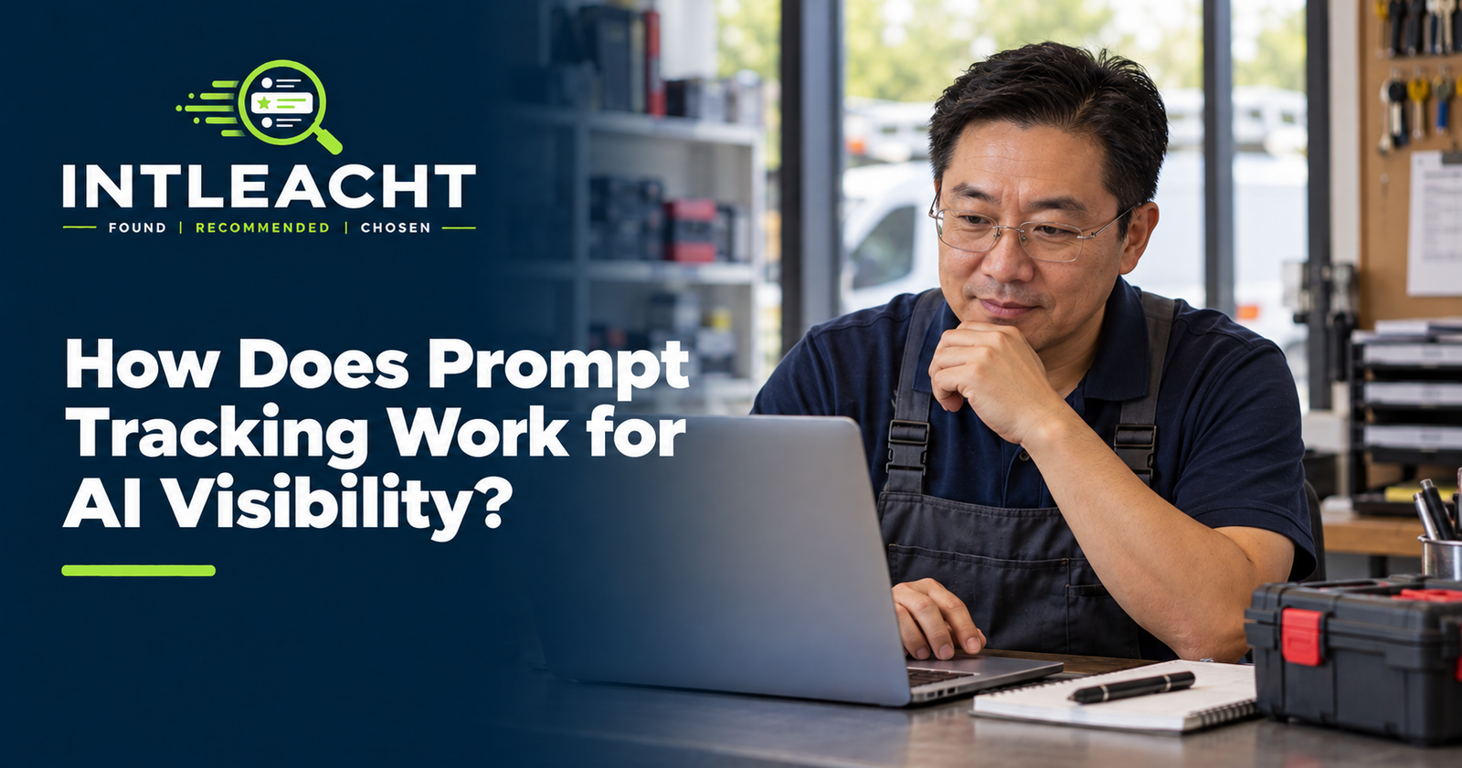 Intleacht branded graphic: How Does Prompt Tracking Work for AI Visibility?