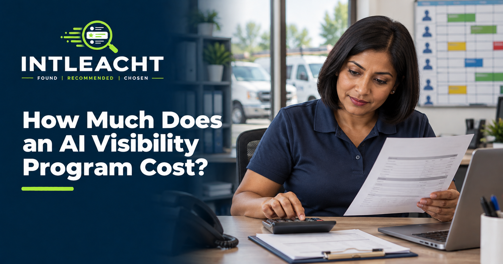 Intleacht branded graphic: How Much Does an AI Visibility Program Cost?