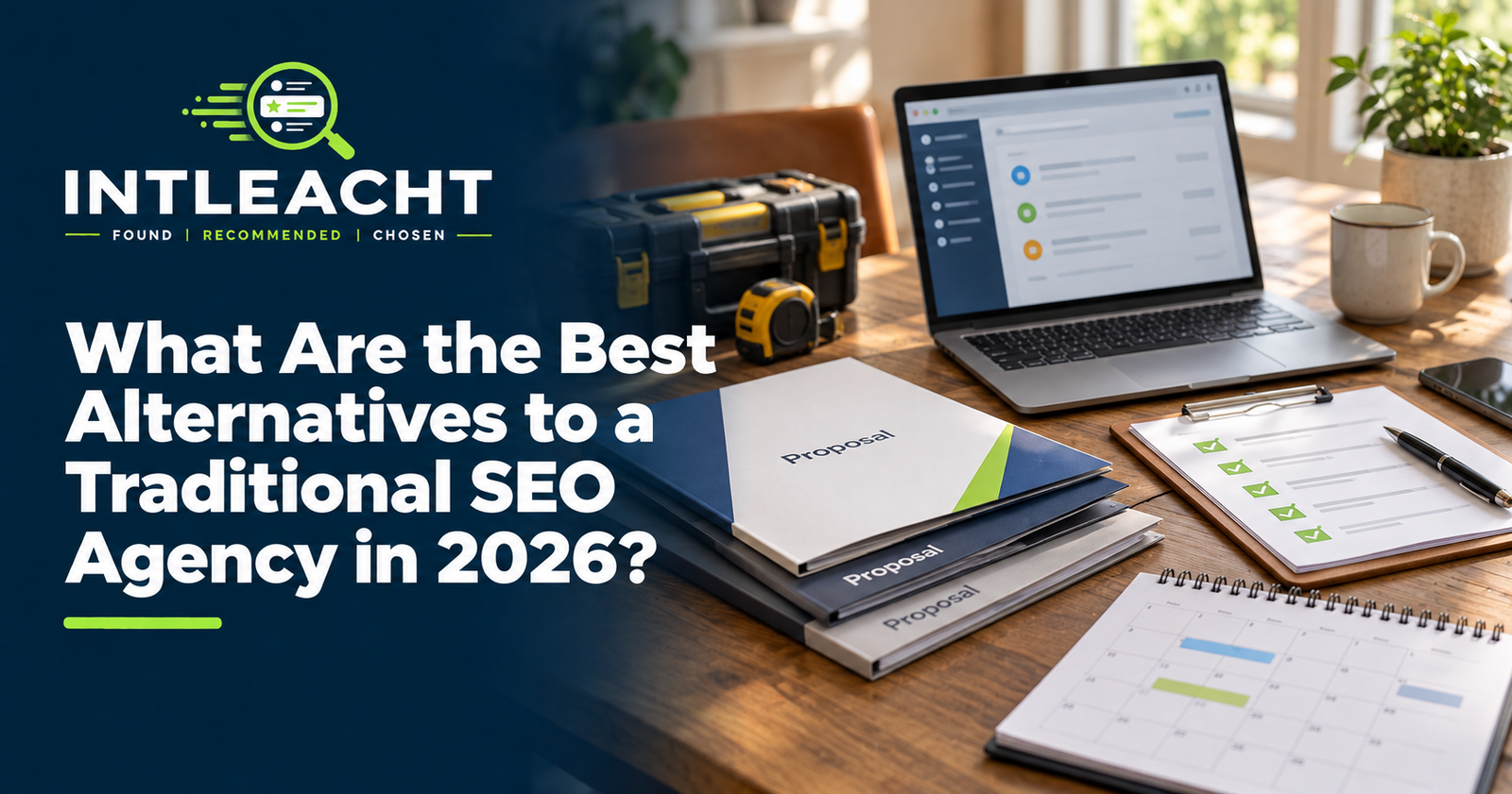 Intleacht branded graphic: What Are the Best Alternatives to a Traditional SEO Agency in 2026?