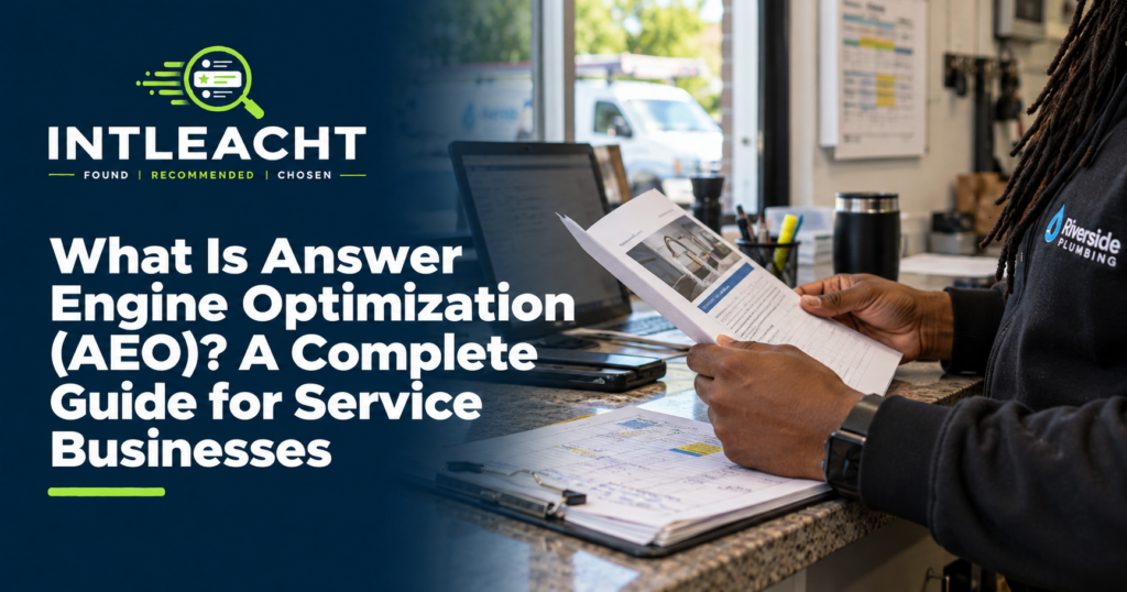 Intleacht branded guide: What Is Answer Engine Optimization (AEO)? A Complete Guide for Service Businesses