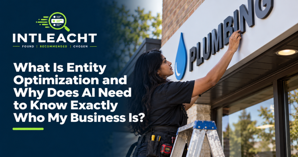 Intleacht branded guide: What Is Entity Optimization and Why Does AI Need to Know Exactly Who My Business Is?