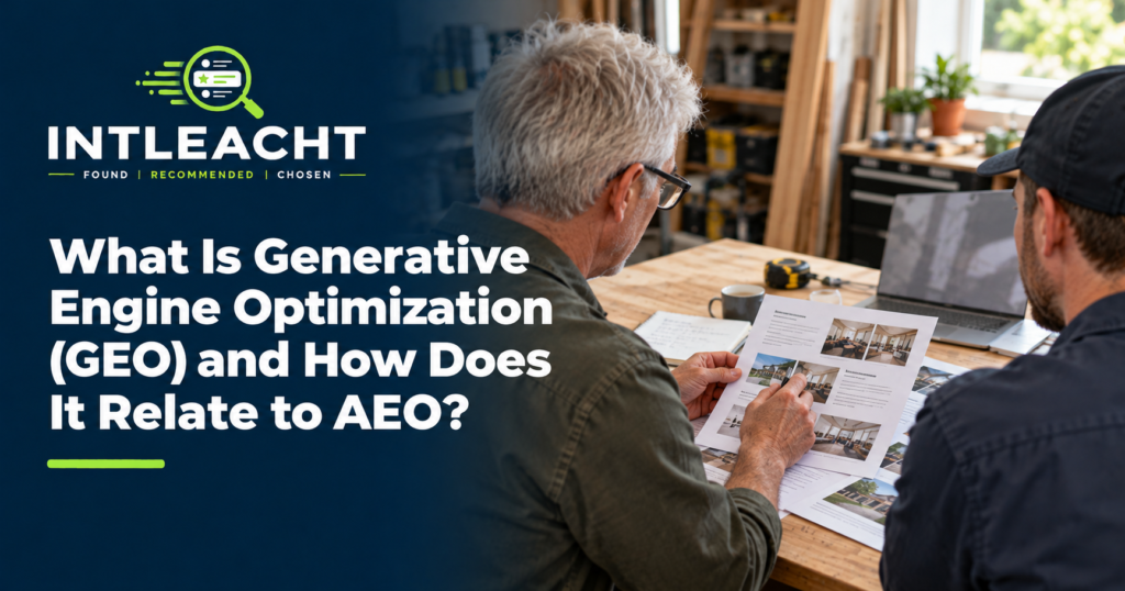 Intleacht branded guide: What Is Generative Engine Optimization (GEO) and How Does It Relate to AEO?