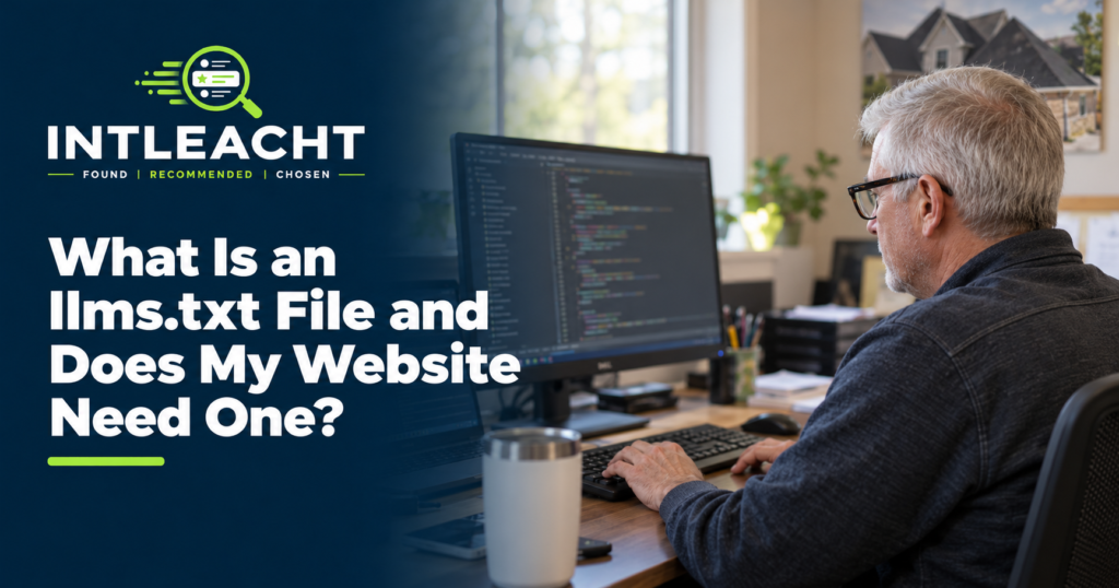 Intleacht branded guide: What Is an llms.txt File and Does My Website Need One?