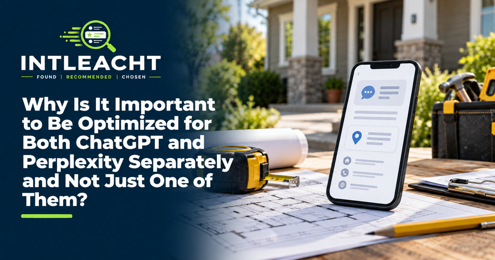 Intleacht branded graphic: Why Is It Important to Be Optimized for Both ChatGPT and Perplexity Separately and Not Just One of Them?