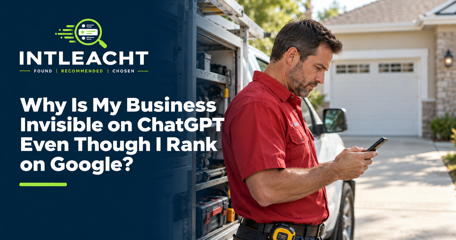 Intleacht branded guide: Why Is My Business Invisible on ChatGPT Even Though I Rank on Google?