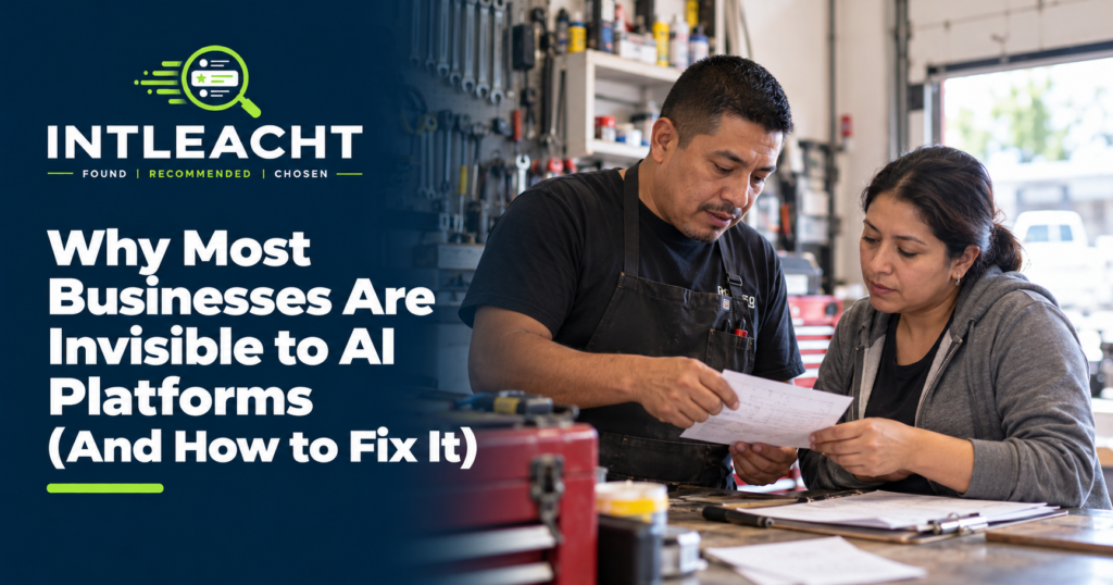 Intleacht branded guide: Why Most Businesses Are Invisible to AI Platforms (And How to Fix It)